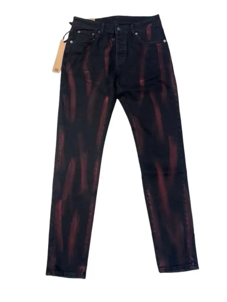 Splatter Print Distressed Jeans photo 8
