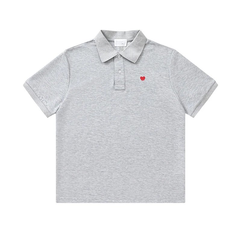 Heart Embroidery Cotton T-Shirt photo 4