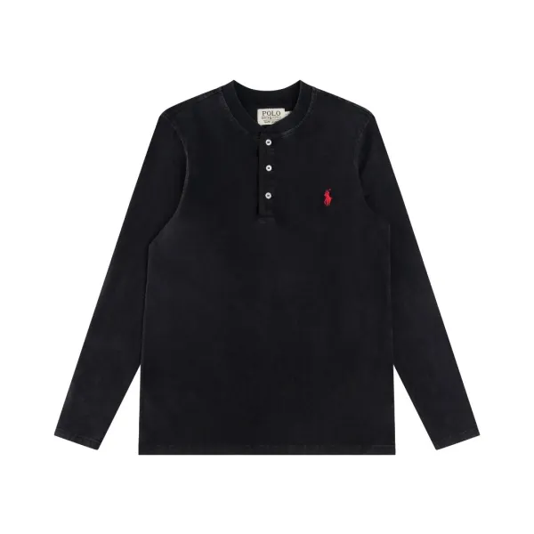 Polo Ralph Lauren Henley Long-Sleeve Shirt Army Green - 8