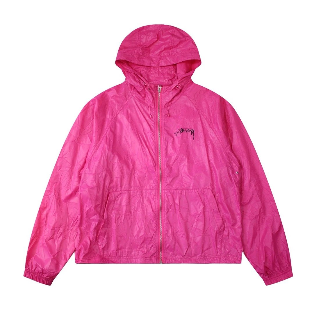 Vintage Crinkle Zip Hooded Windbreaker photo 7