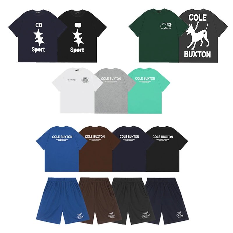Minimalist Embroidery T-Shirt Mesh Shorts Set