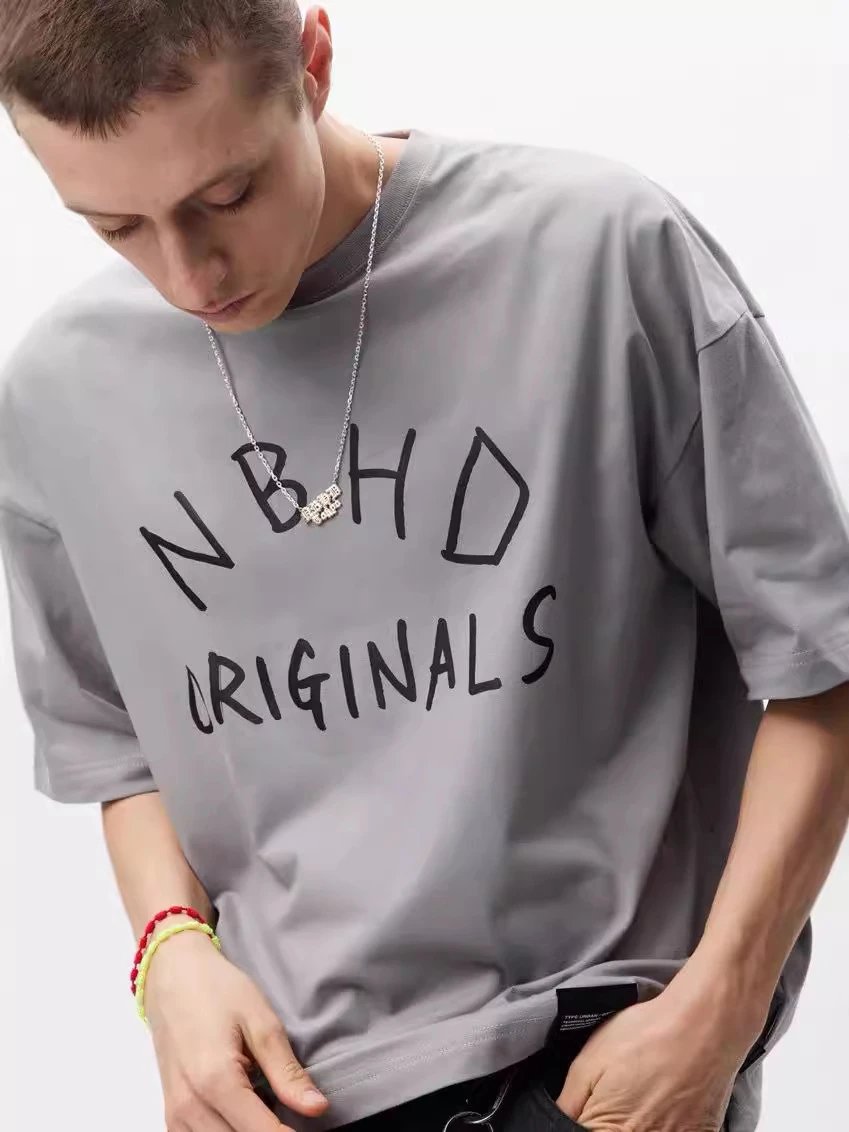Letter Print Cotton T-Shirt photo 8