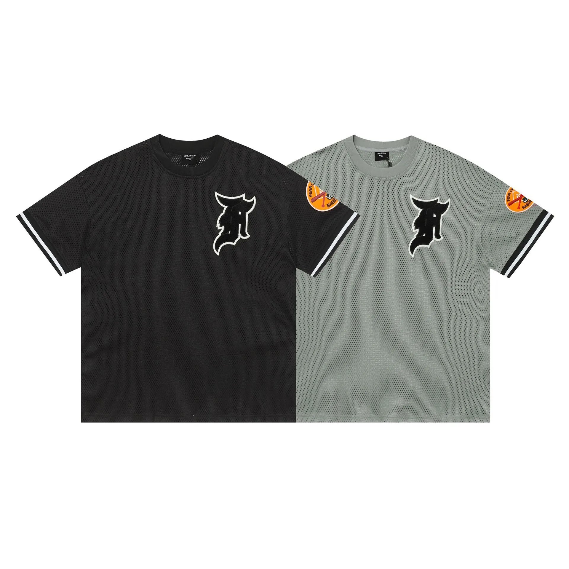 Breathable Mesh Hip Hop T-Shirt and Basketball Shorts Set photo 8