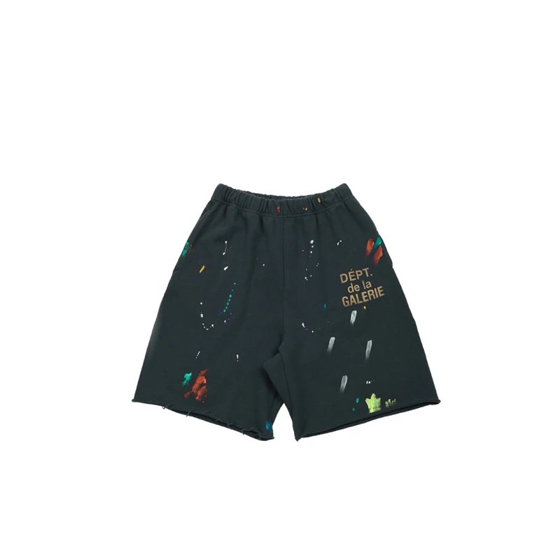 Splatter Letter G-D Printed Shorts photo 3