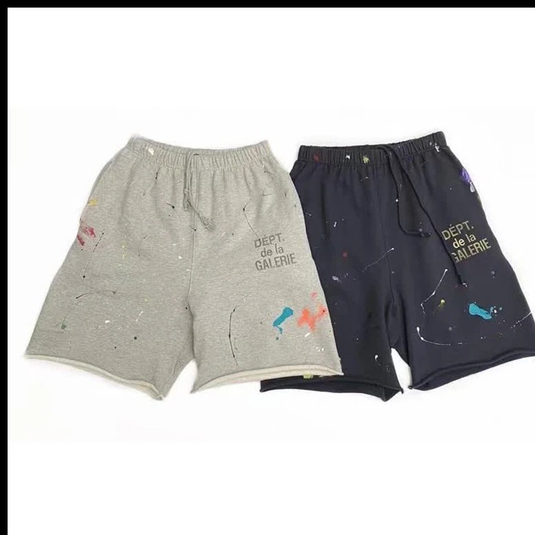 Splatter Letter G-D Printed Shorts