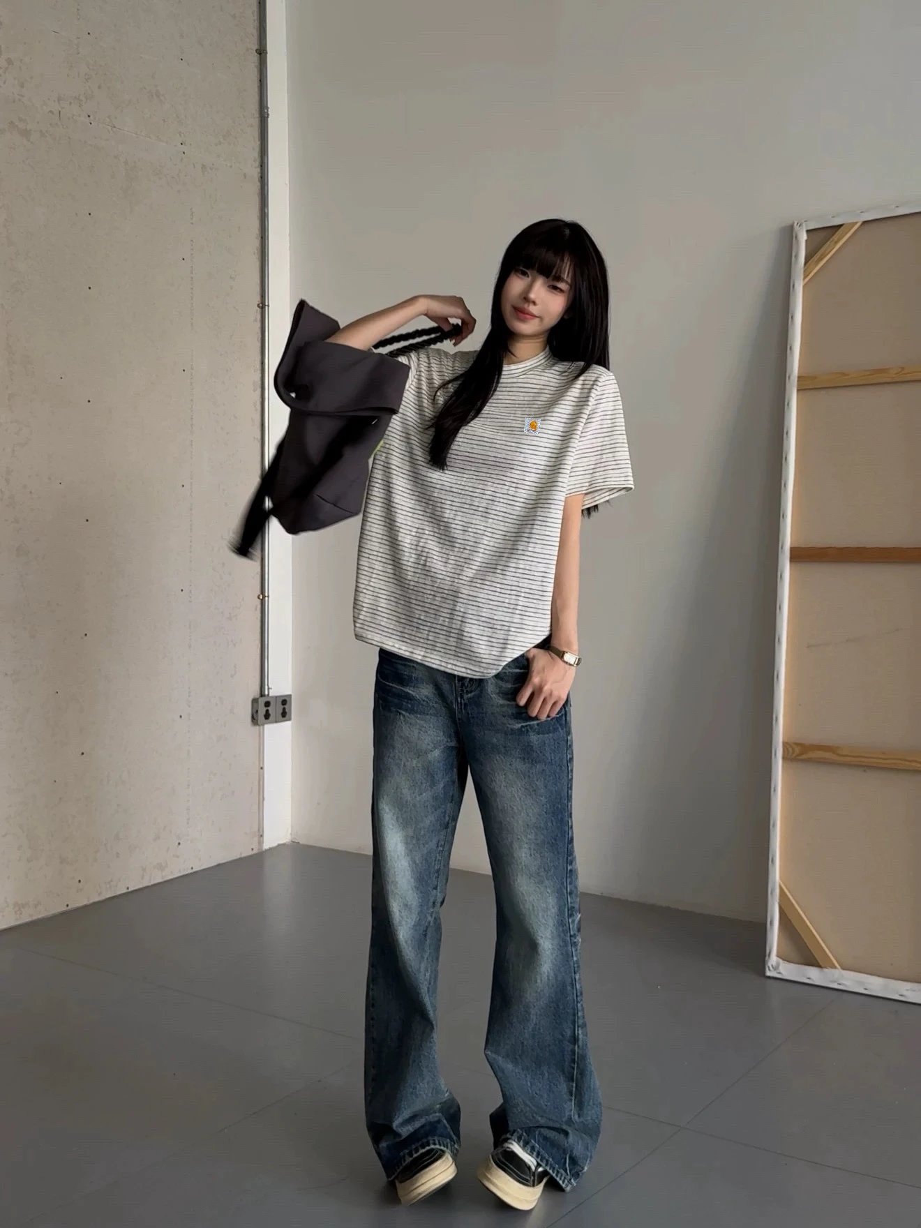 Vintage Bamboo Stripe T-Shirt photo 7