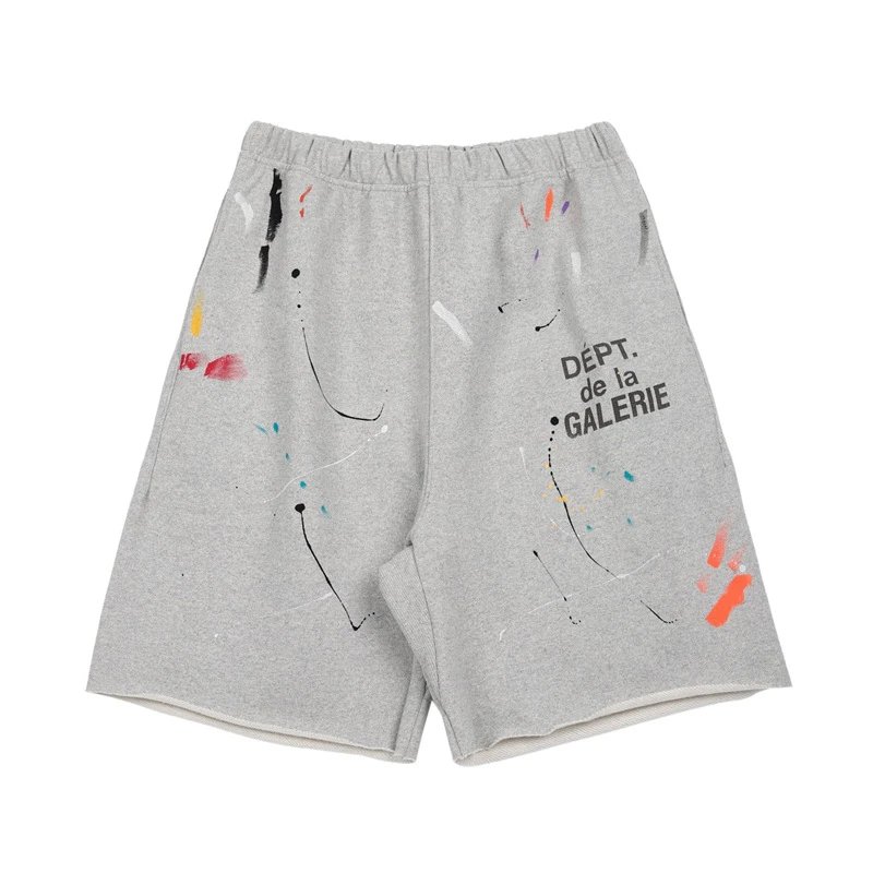 Splatter Letter G-D Printed Shorts photo 2
