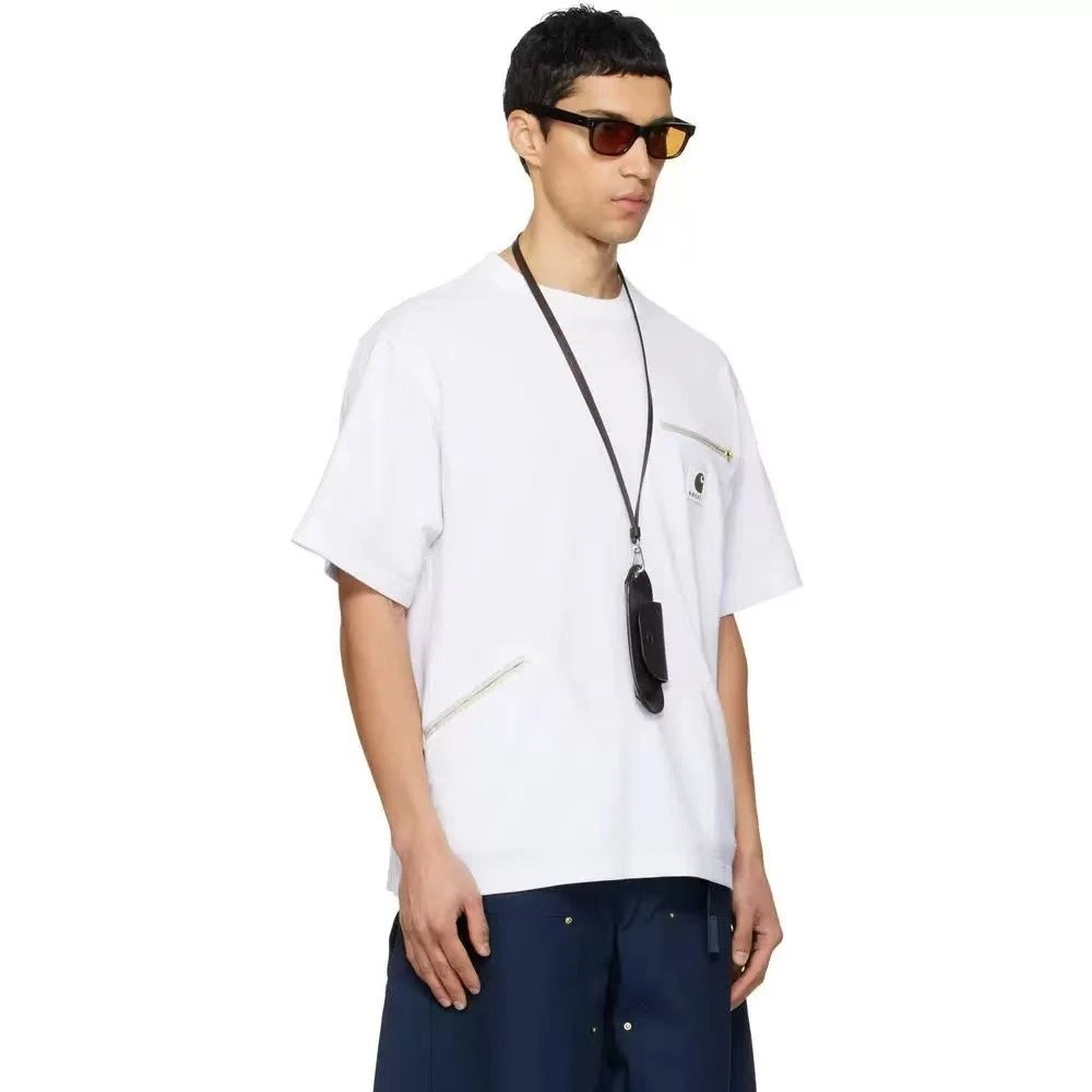 Multi-Pocket Crew Neck Short Sleeve T-Shirt photo 8