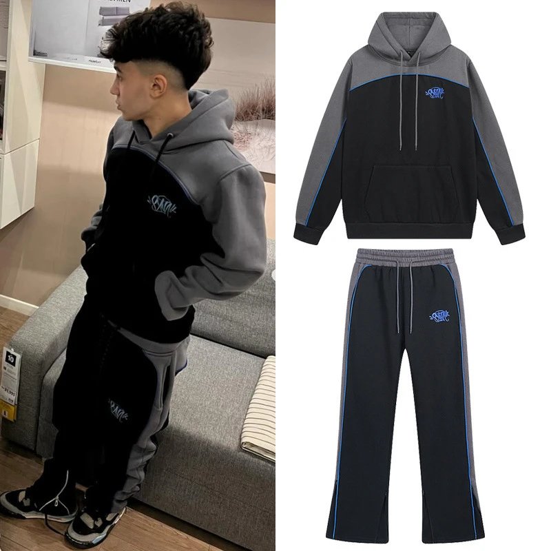 Colorblock Embroidered Tracksuit