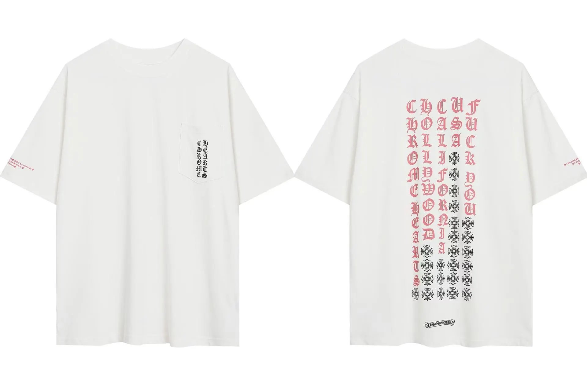 Sanskrit Metal Embroidery Crew Neck T-Shirt photo 6