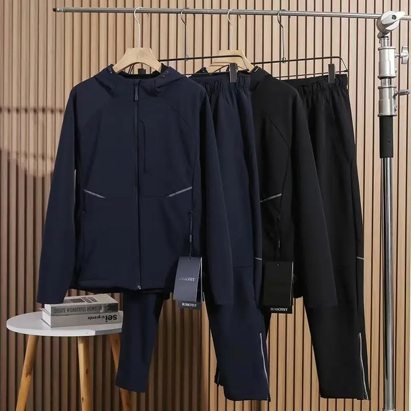 Hooded Reflective Stripe Fleece Jacket