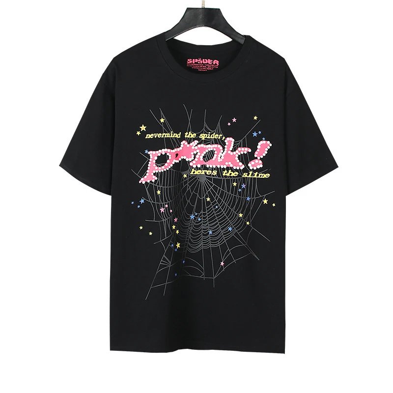 Spider Web Printed Oversized T-Shirt photo 2