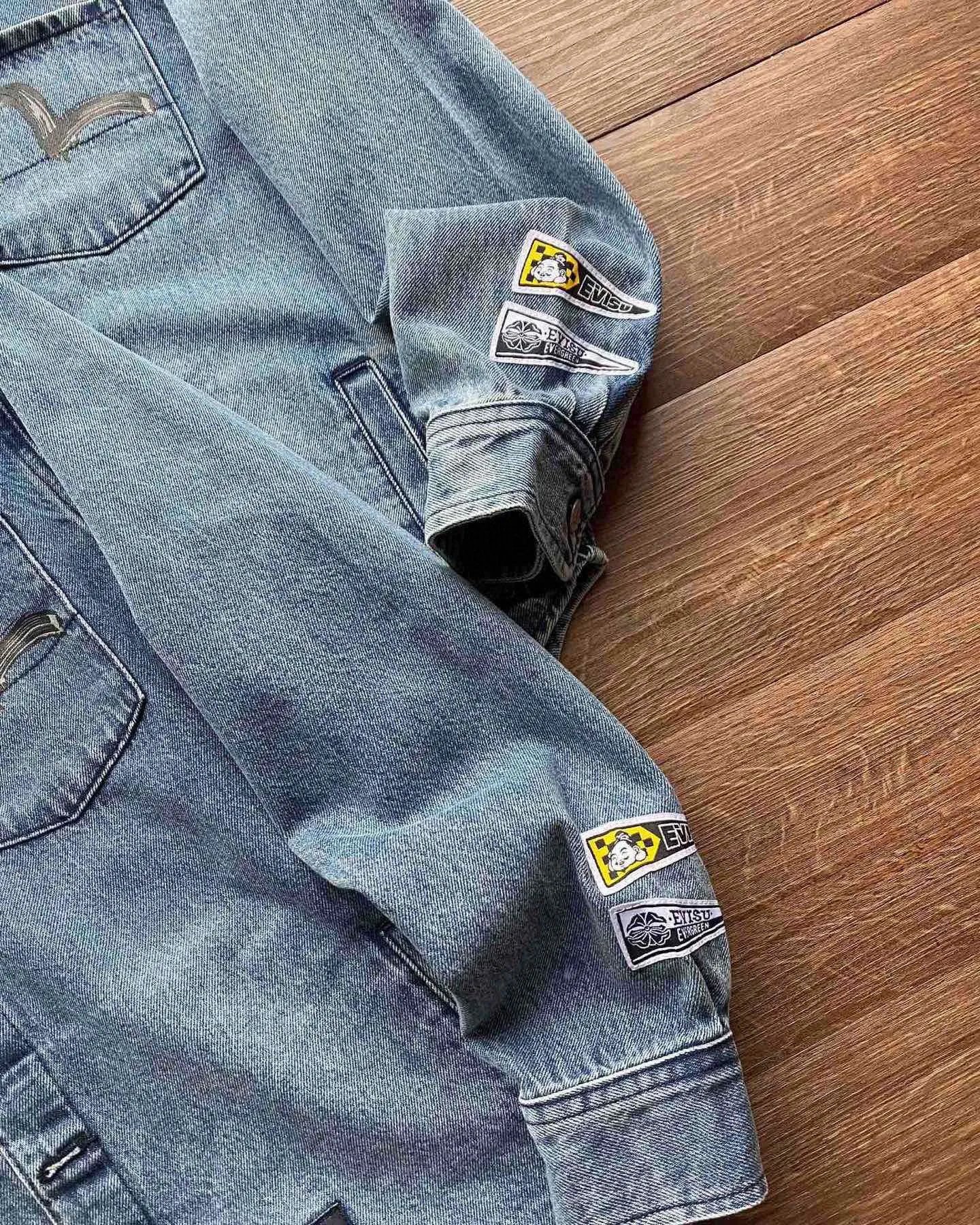 Seagull Print Denim Shirt Jacket photo 8