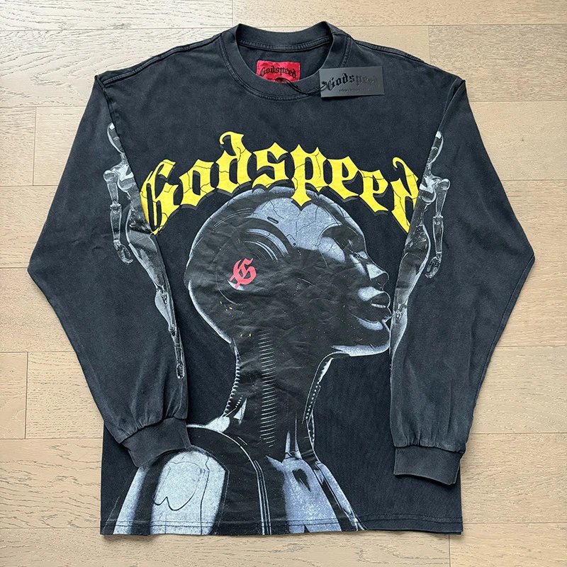 Design Hollywood x Peribas Unum Long Sleeve Graphic Tee Black - 15