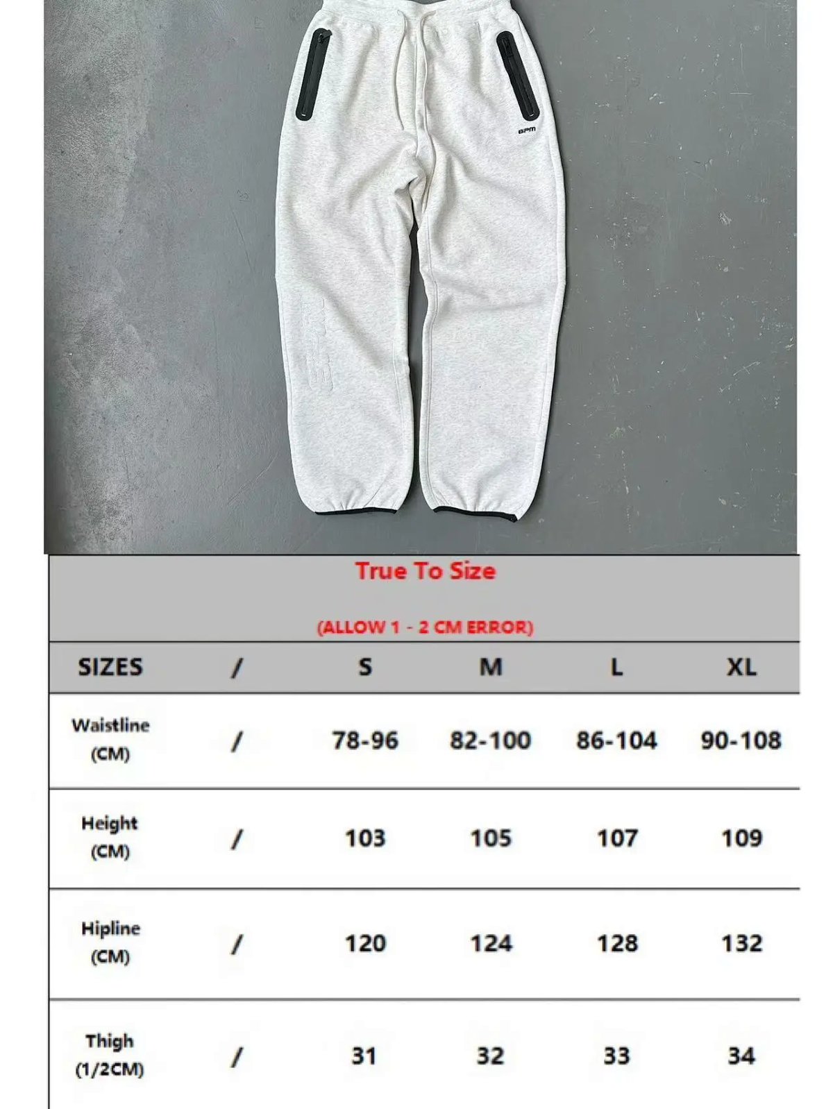 Design GPM Track Pants Black Sweatpants product detail 2 in Litbuy spreadsheet finds