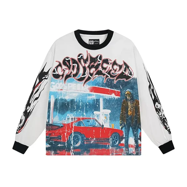 Design Hollywood x Peribas Unum Long Sleeve Graphic Tee Black - 24