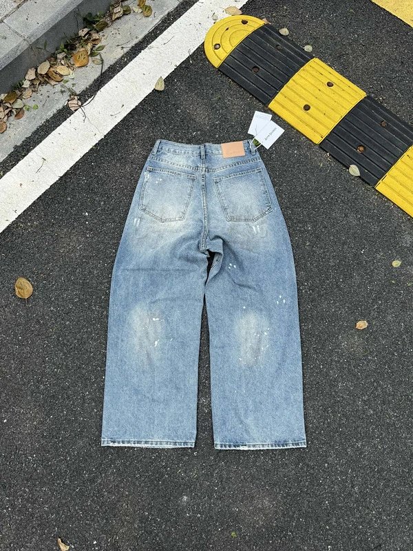 Water-Washed Splatter Jeans photo 2