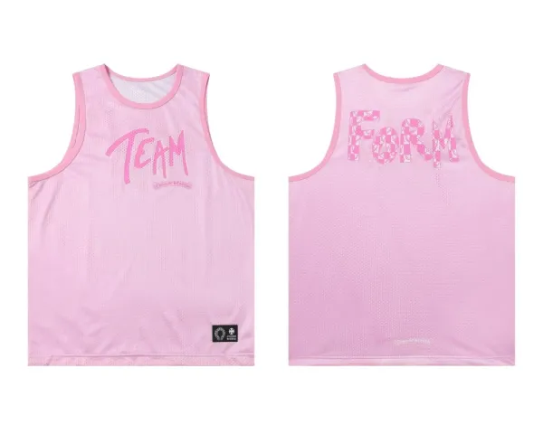 Chrome Hearts x Team Form Pink Mesh Vest-Top - 1
