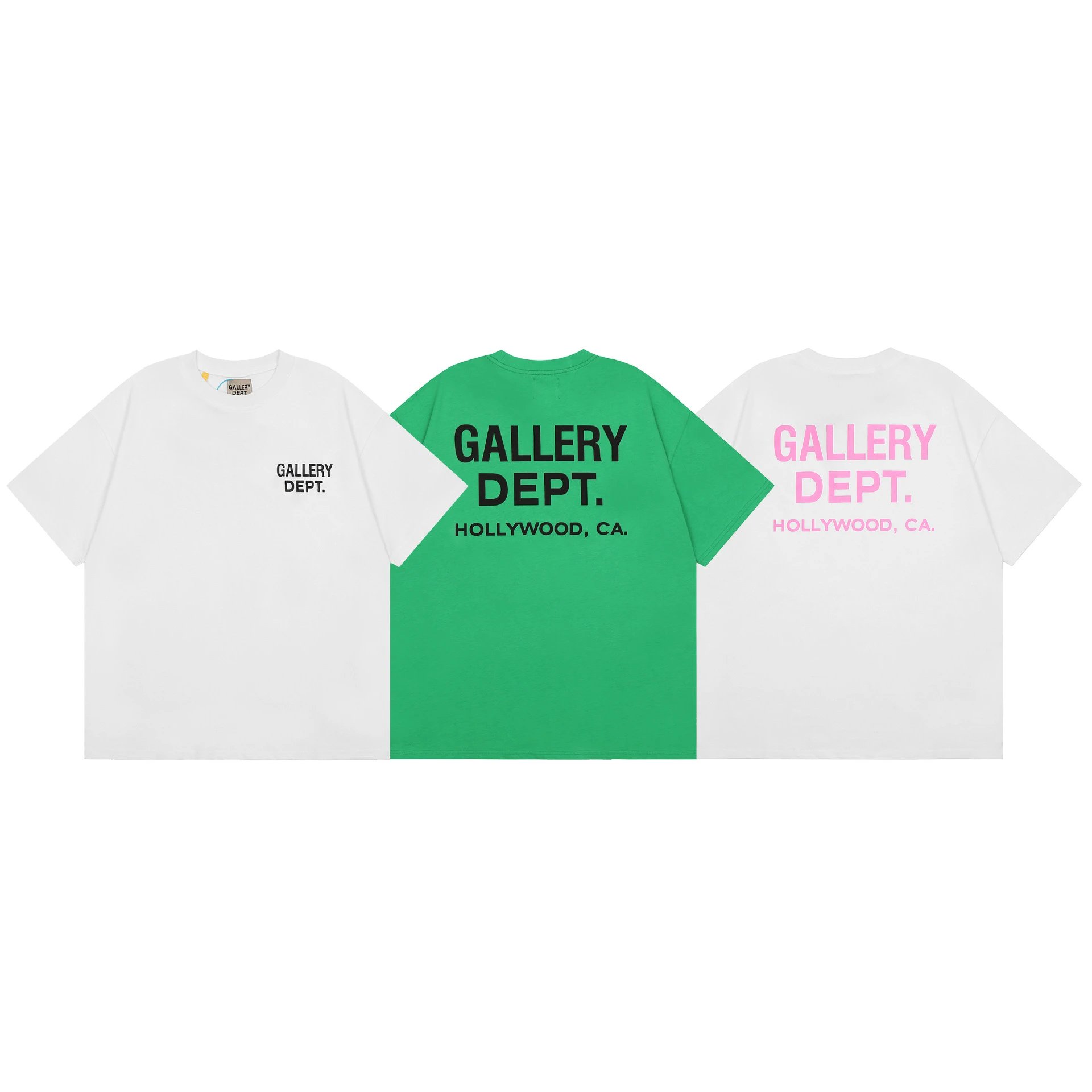 Gallery Dept. Art That Kills White Black Green Pink Orange Tie-Dye Graphic T-Shirt