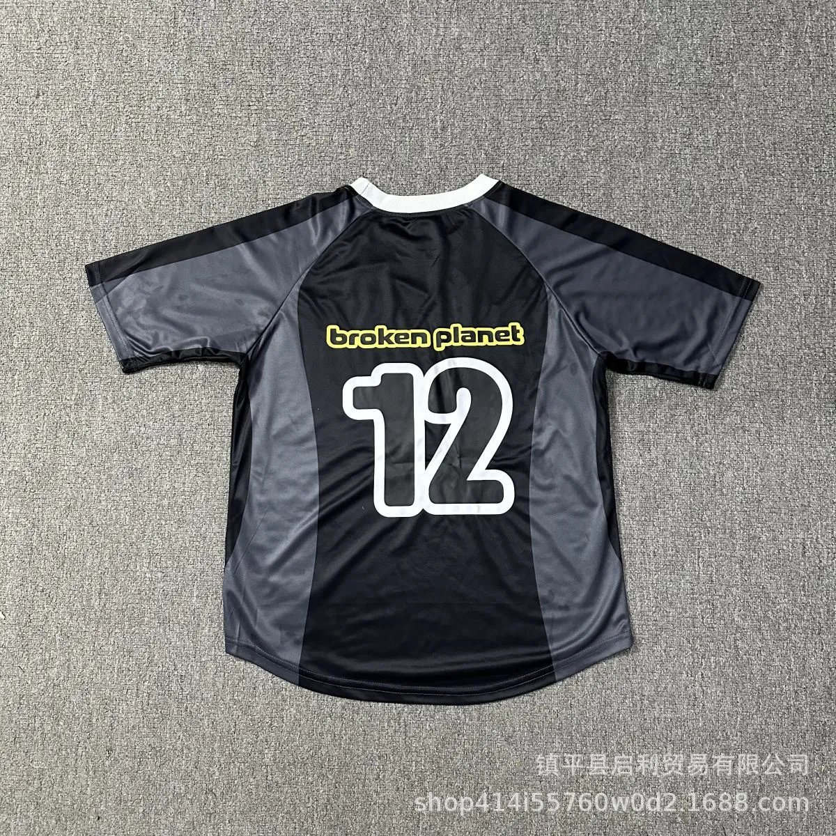 Planet Print Embroidery Soccer Jersey photo 7