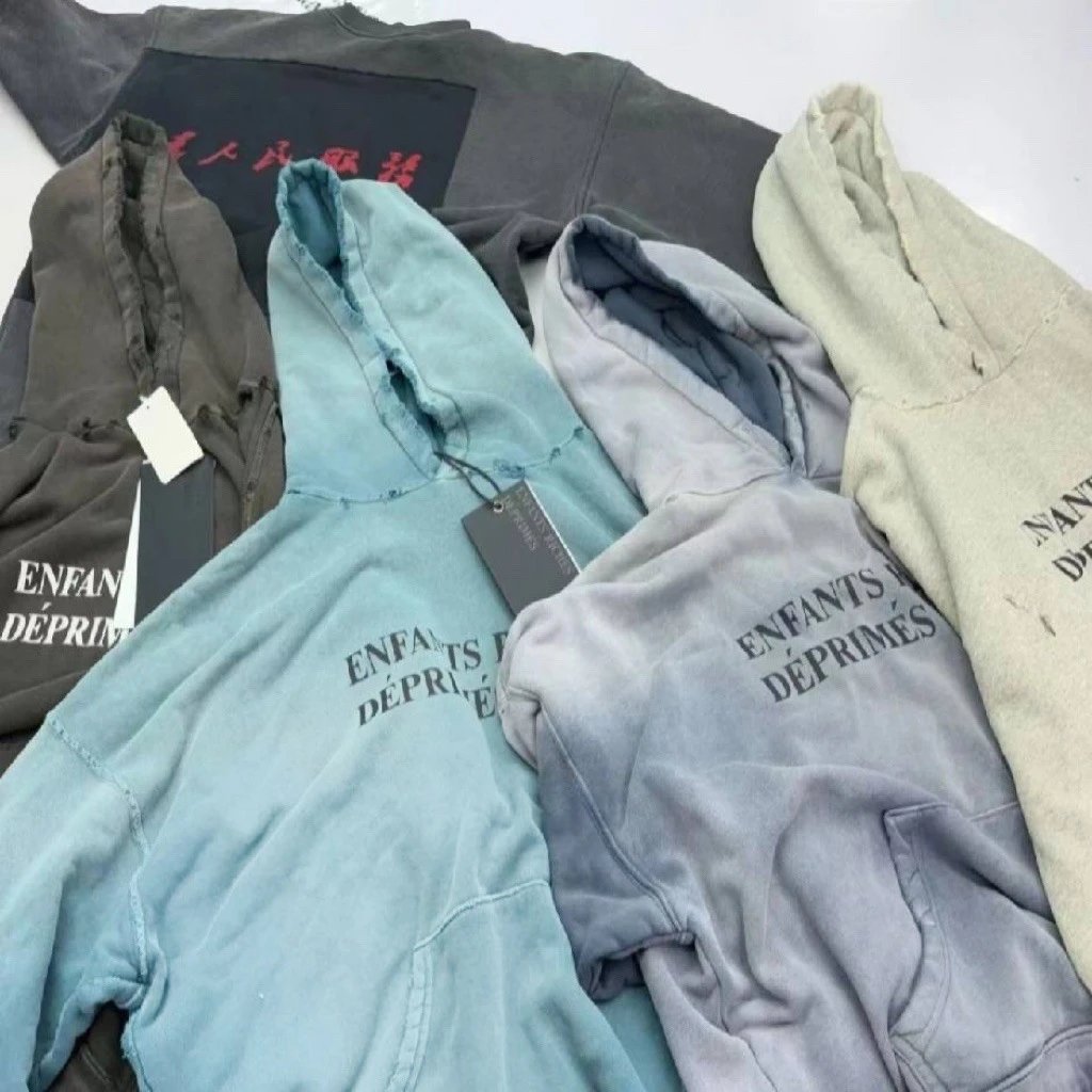 Gradient Dye Hoodie Vintage photo 7
