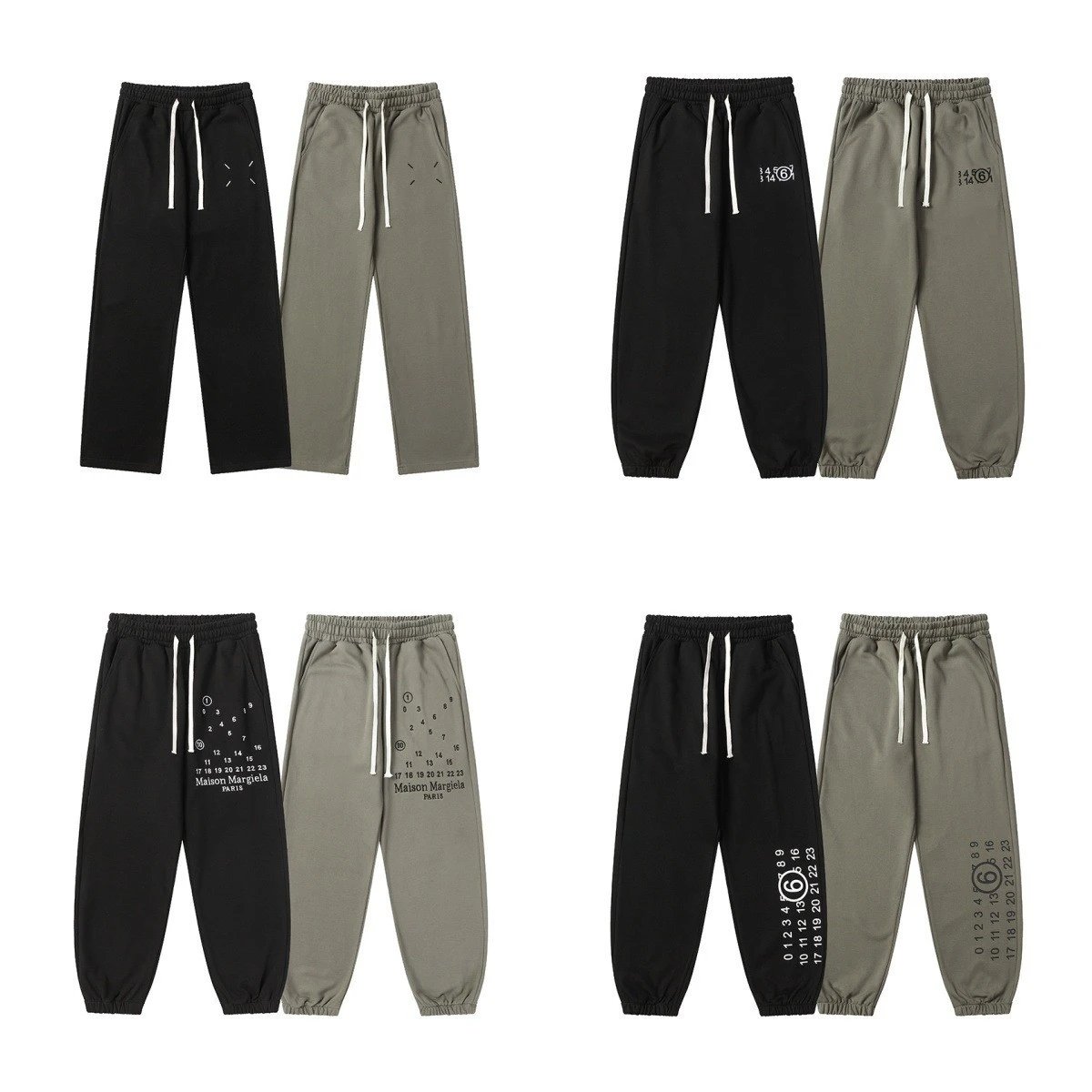 Maison Margiela MM6 Grey Black Beige Casual Shorts