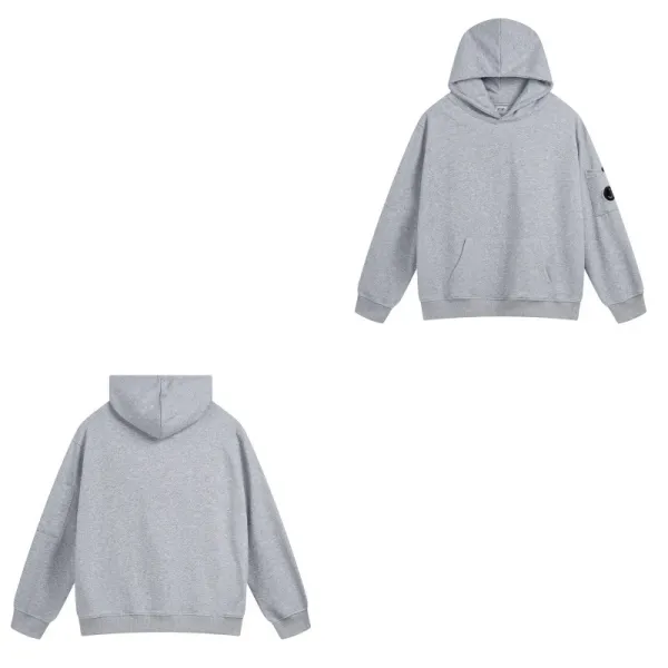 Design Minimalist Oversized Hoodie Gray Hoodie - 1