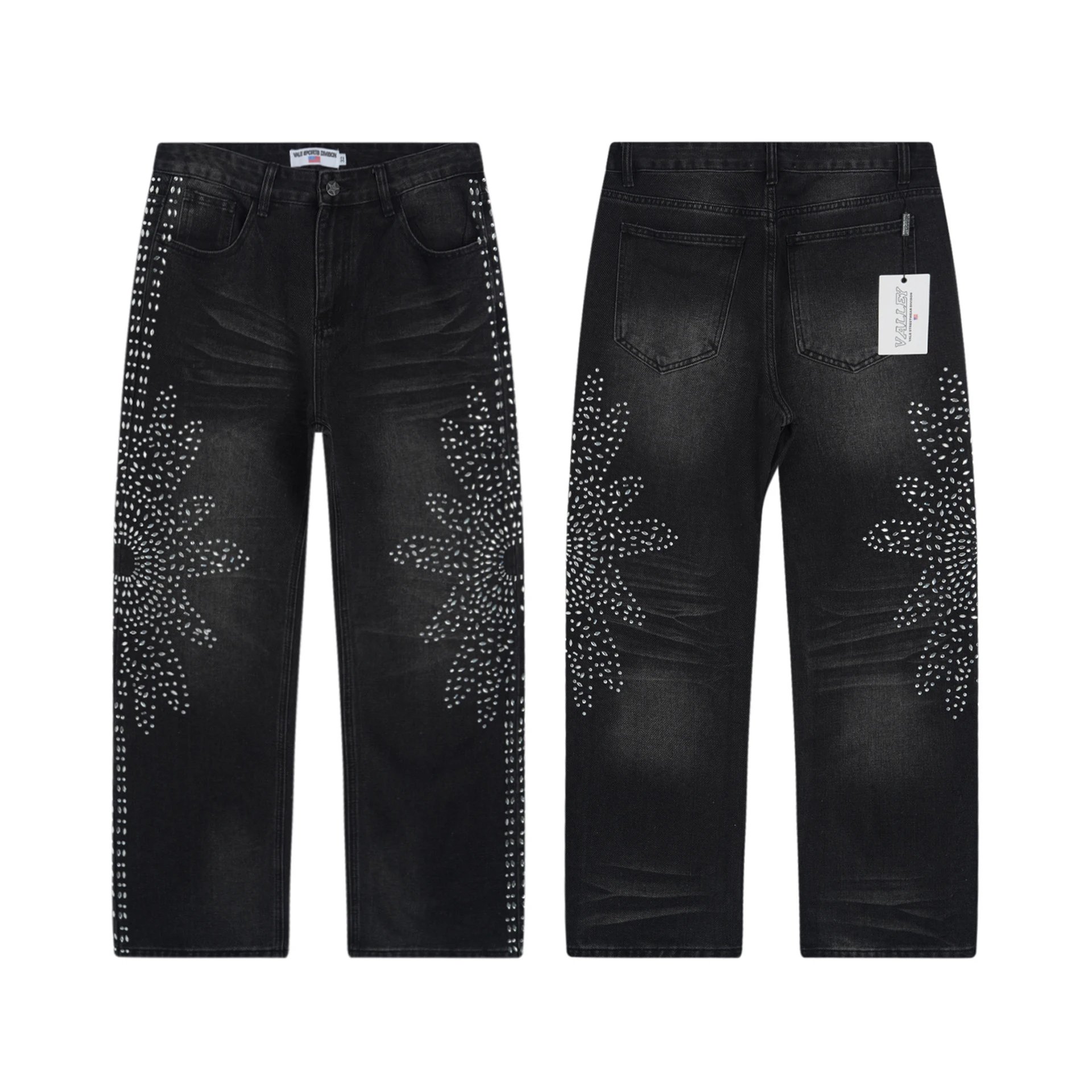 Washed Rhinestone Jeans photo 6