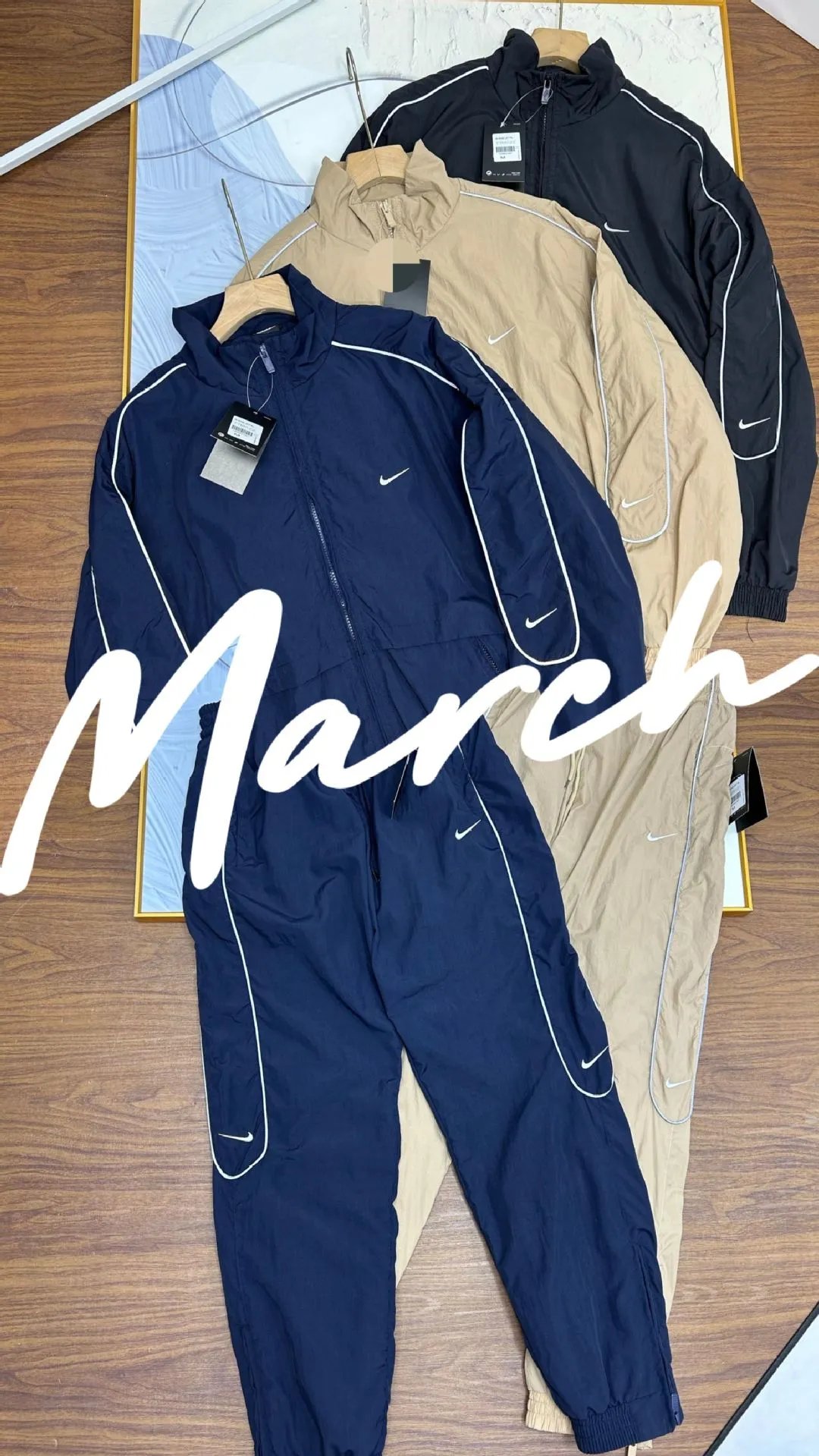 Logo Embroidery Reflective Casual Tracksuit photo 7