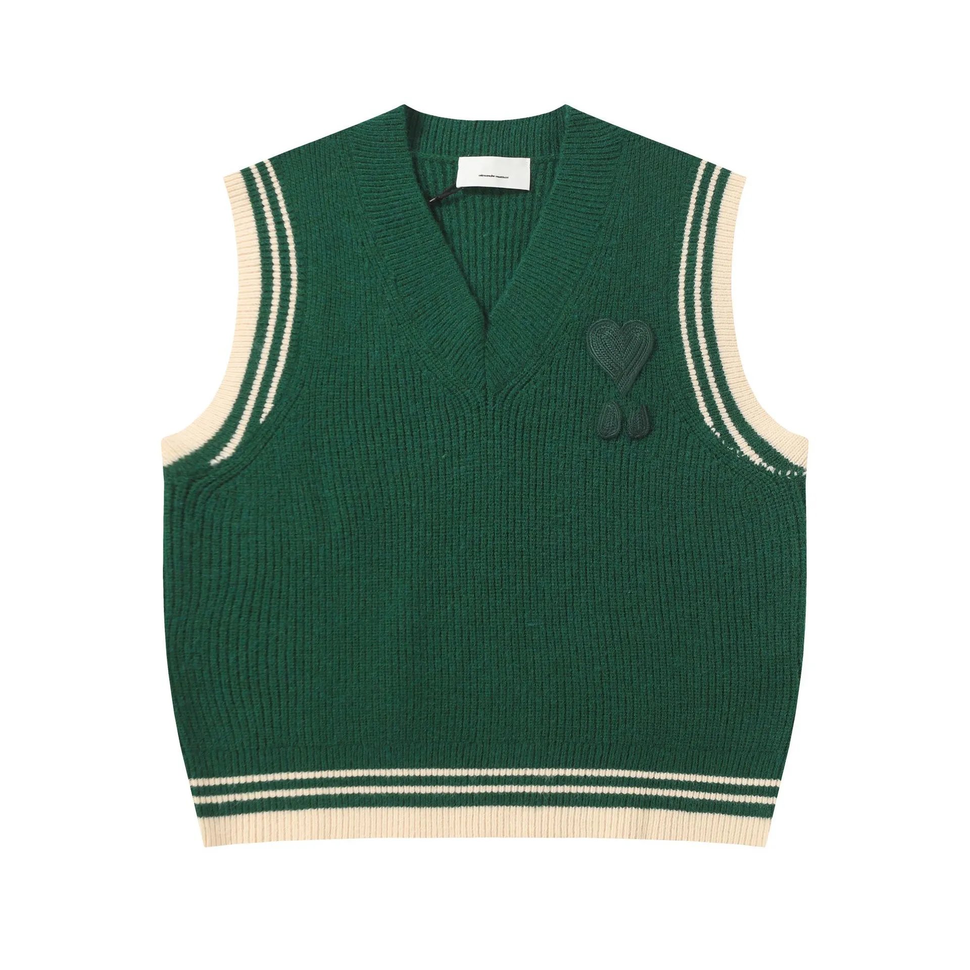 Heart Embroidered Wool Sweater photo 7