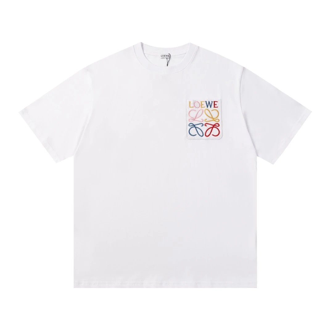Loe Circle Neck Embroidered T-Shirt Unisex photo 6