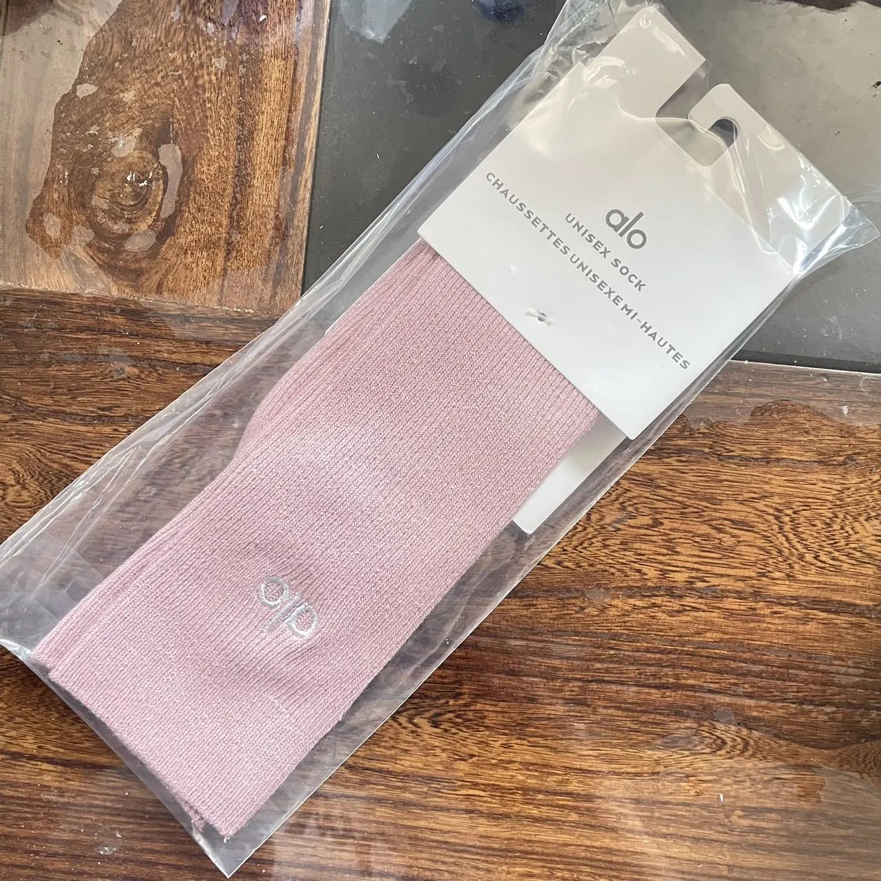 Double Needle Embroidered High-Calf Socks photo 6