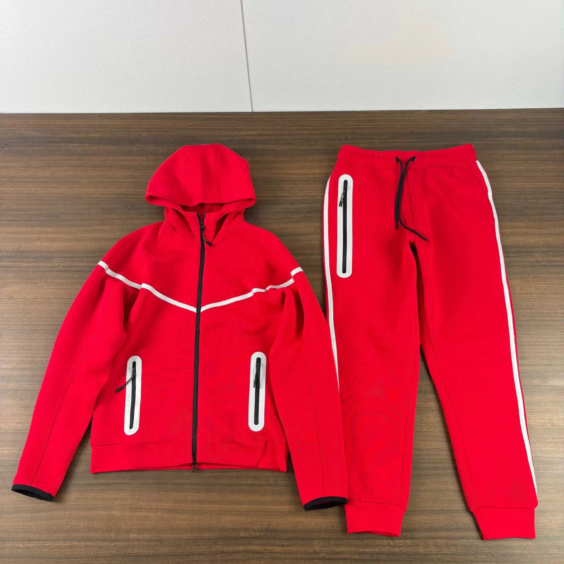 Air Layer Cotton Reflective Zip Jacket Tracksuit photo 5