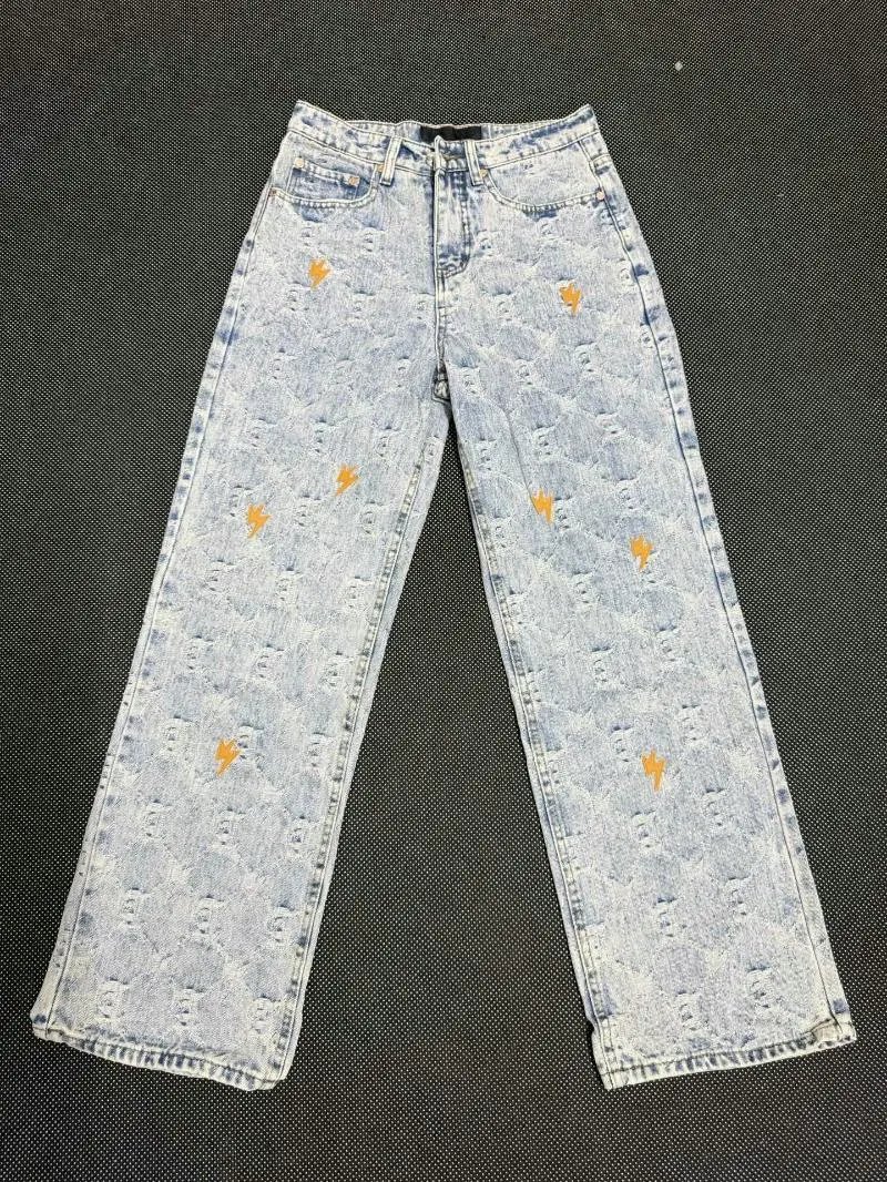 Lightning Embroidered Jeans photo 7