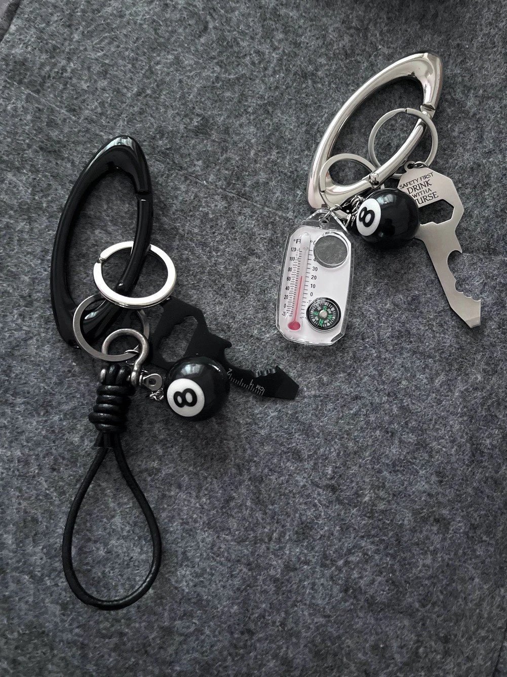 Multi-Function Metal Carabiner Keychain photo 3