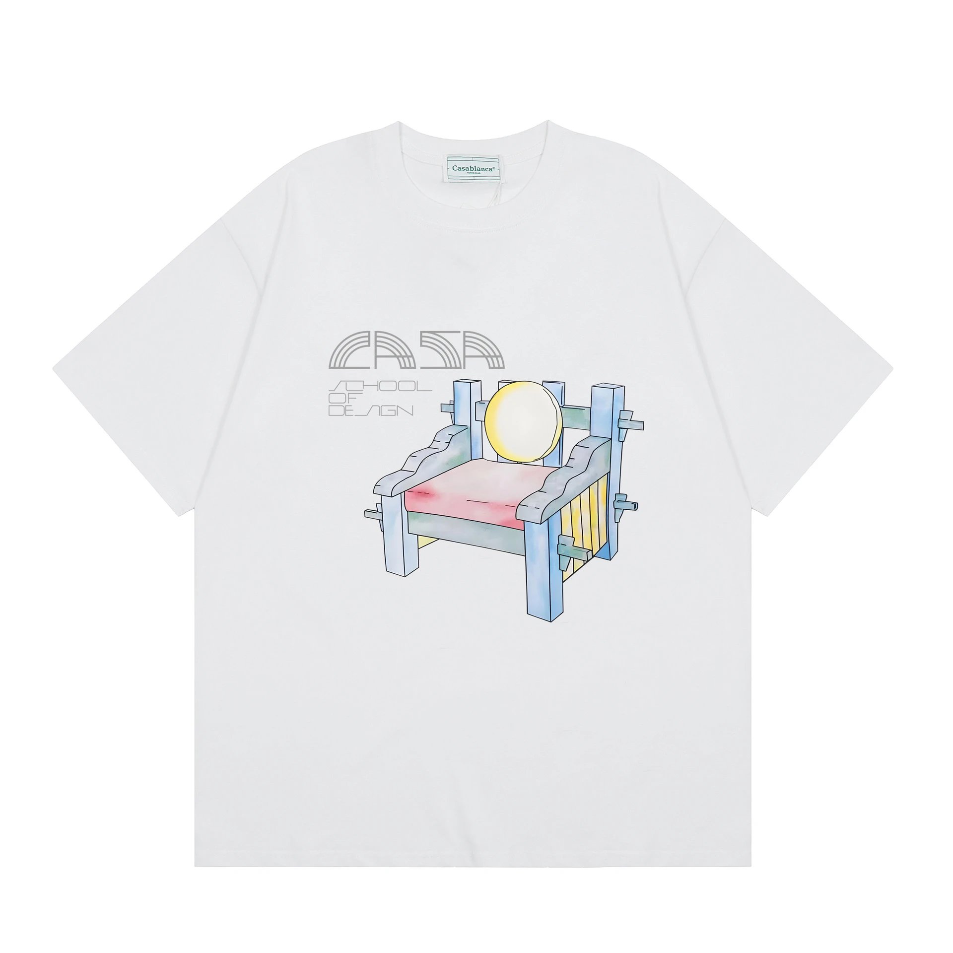Graffiti Print Cotton T-Shirt photo 5