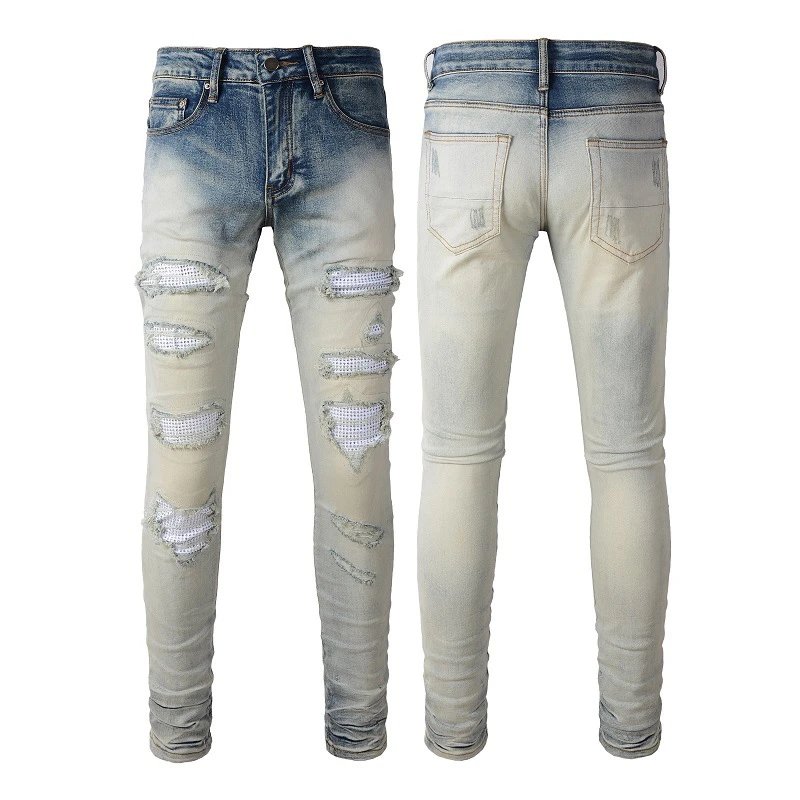 Distressed Rhinestone Jeans photo 2