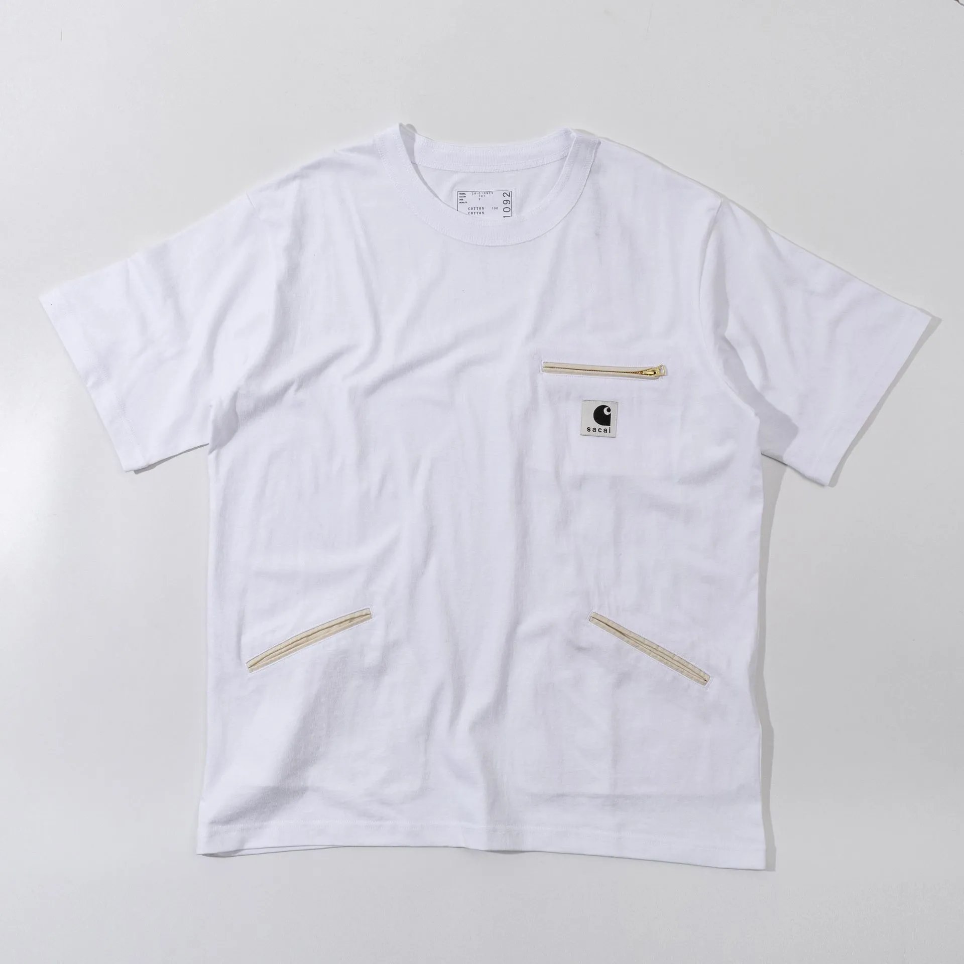 Multi-Pocket Crew Neck Short Sleeve T-Shirt photo 3
