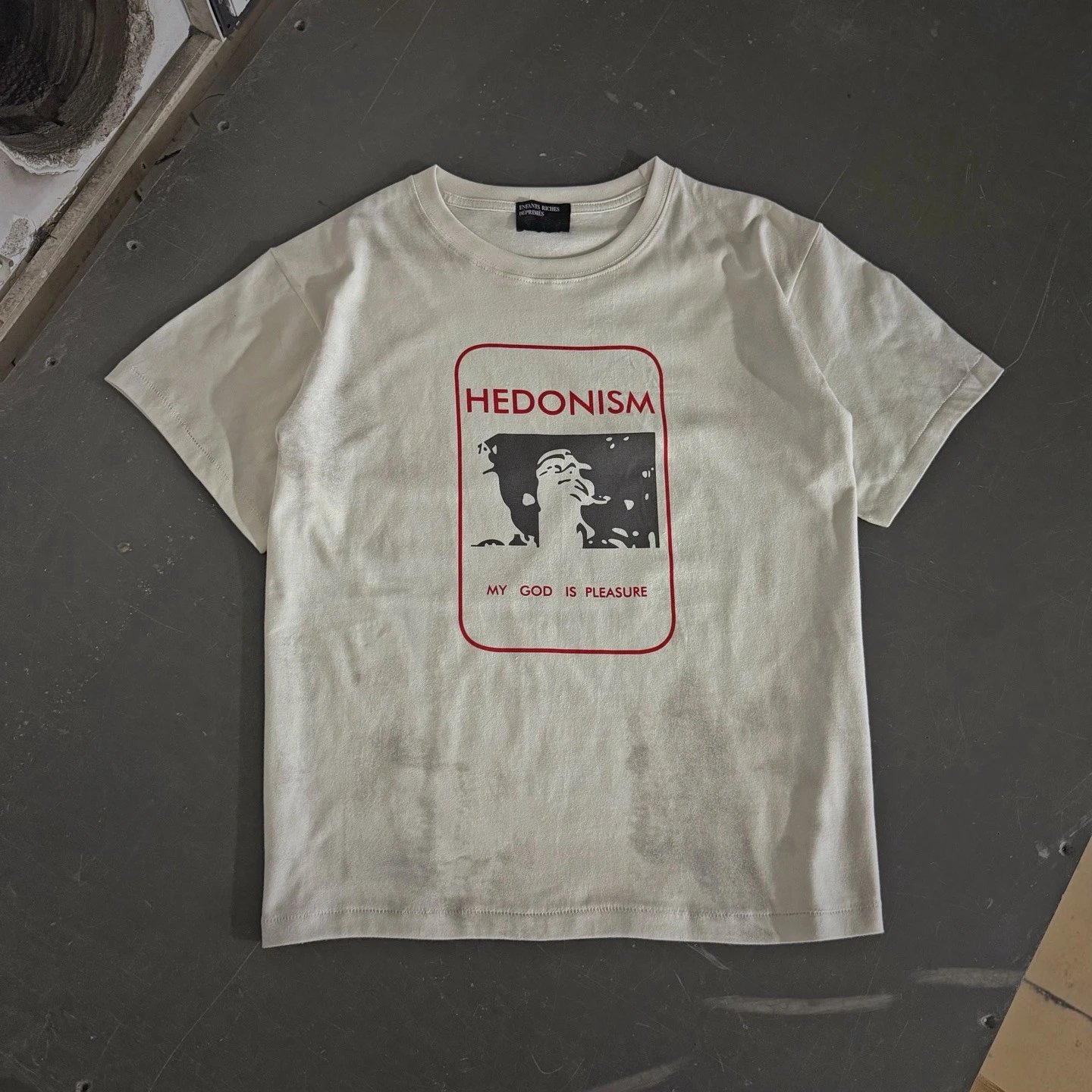 American Vintage Portrait Print Rock Hip-Hop Pocket T-Shirt photo 7