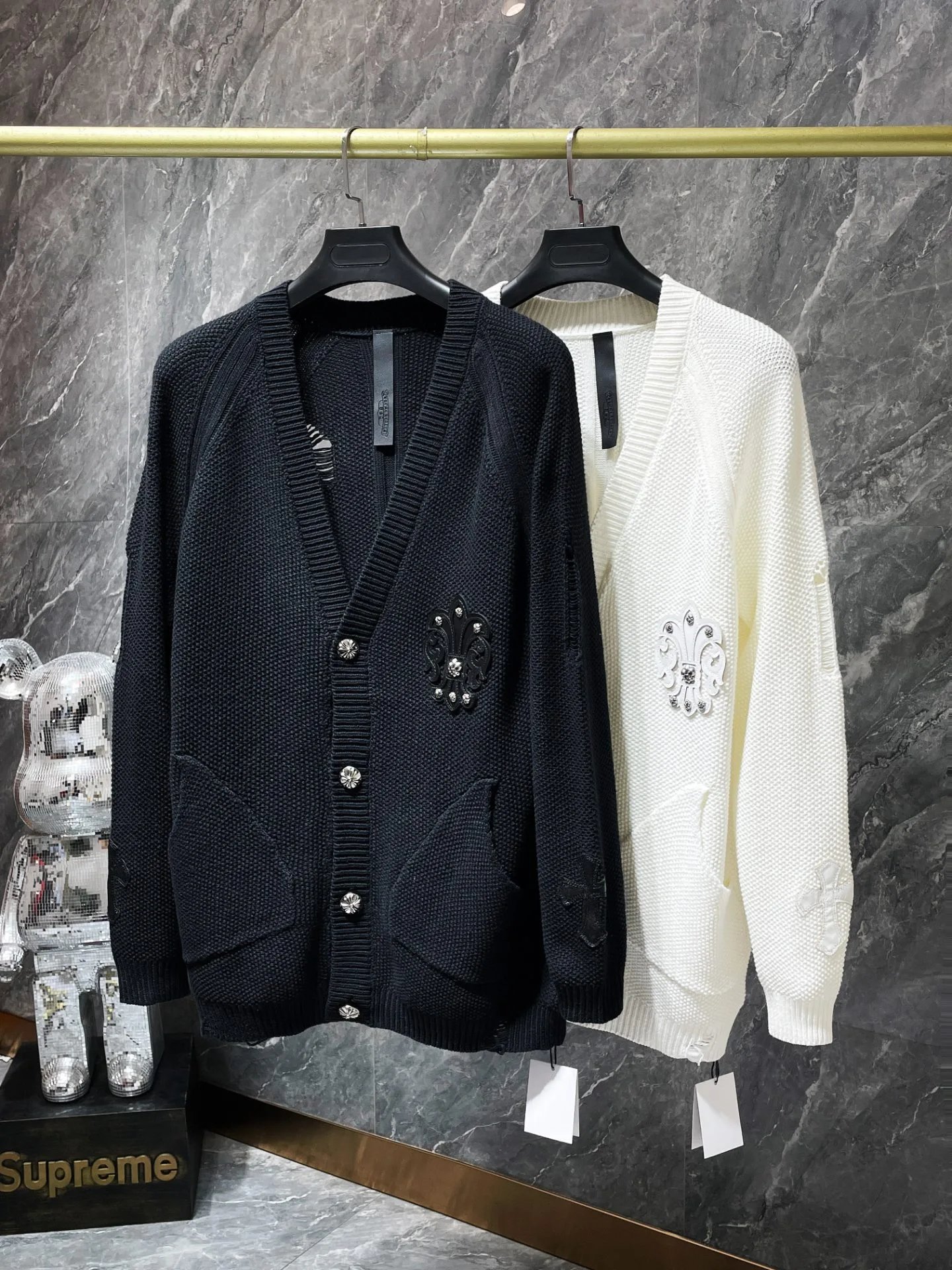 Hardware Button Zip Cardigan photo 6