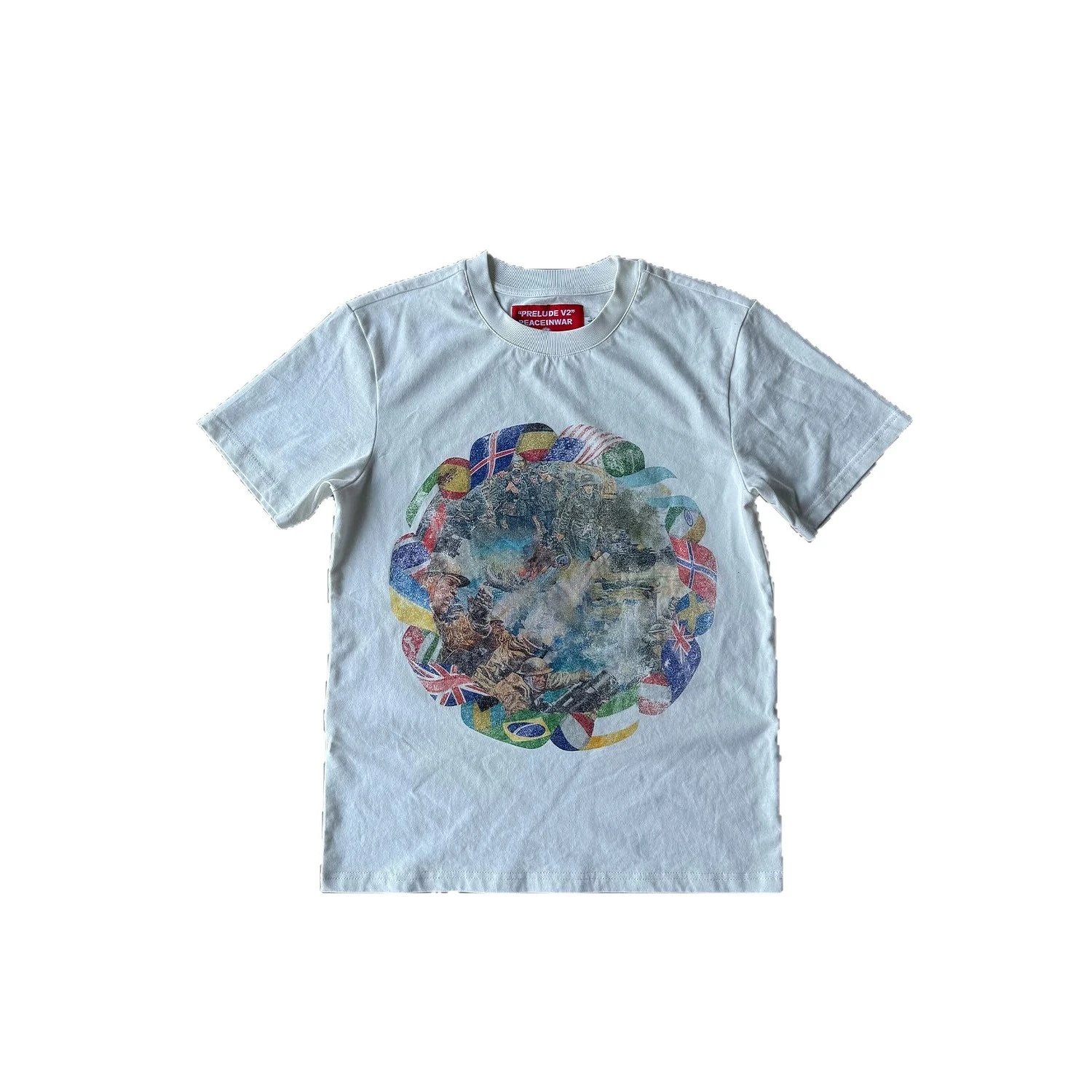Peacebird T-Shirt Collection White Black Purple Off-White Graphic Print Tee