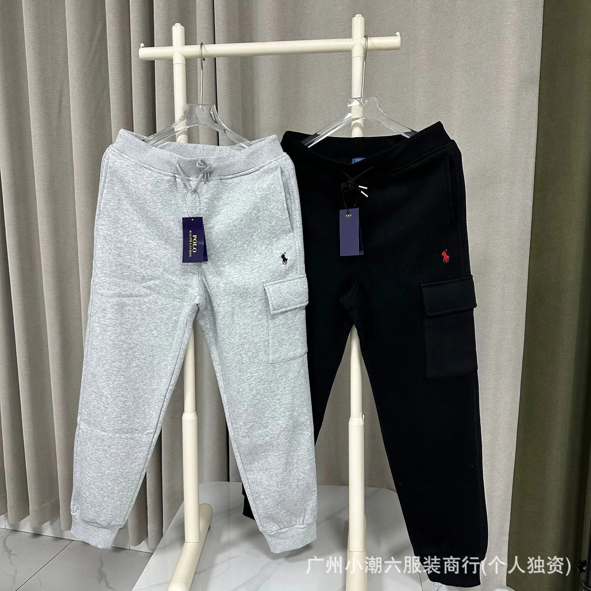 Logo Embroidery Cargo Joggers Cuffed Pure Cotton photo 4
