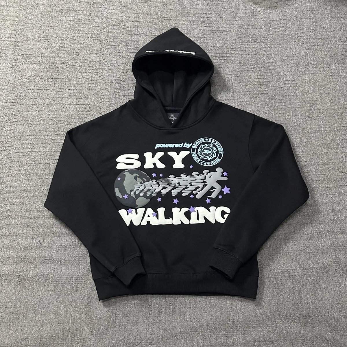 Ripped Logo Hooded Sweatshirt and Pants Set photo 8