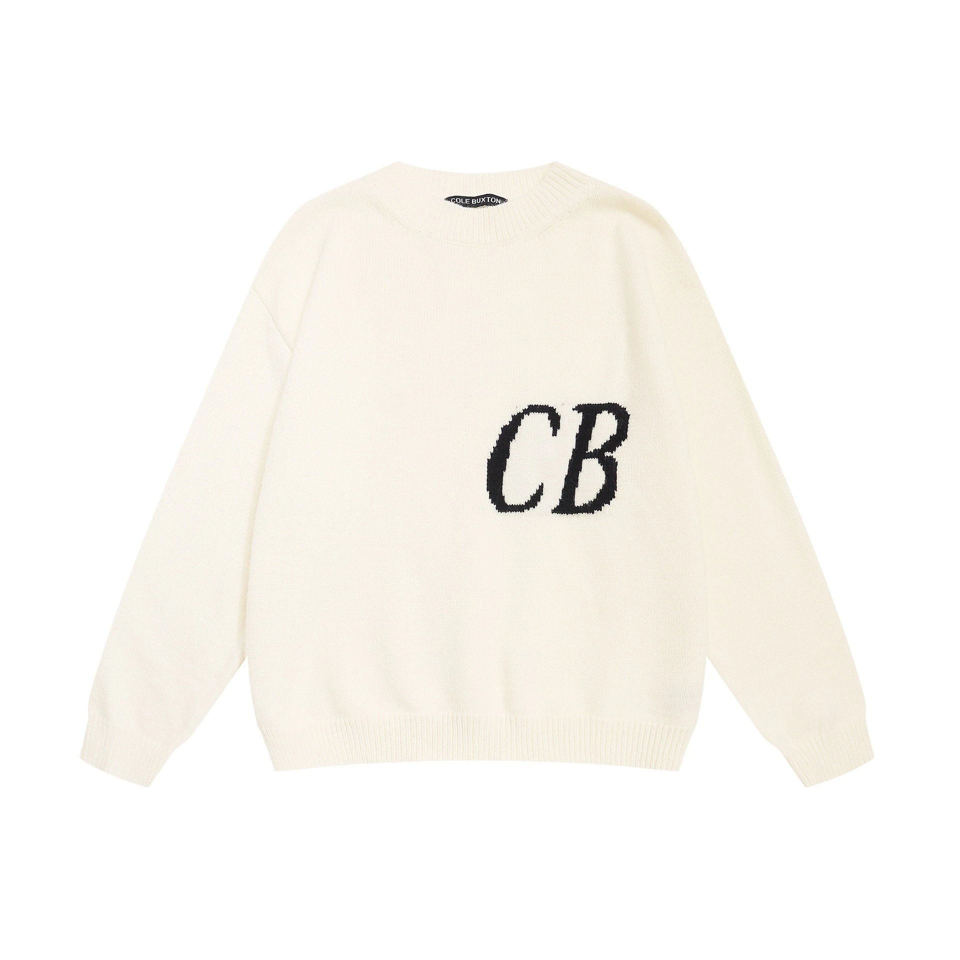 Minimalist Letter Knit Hoodie Unisex photo 3