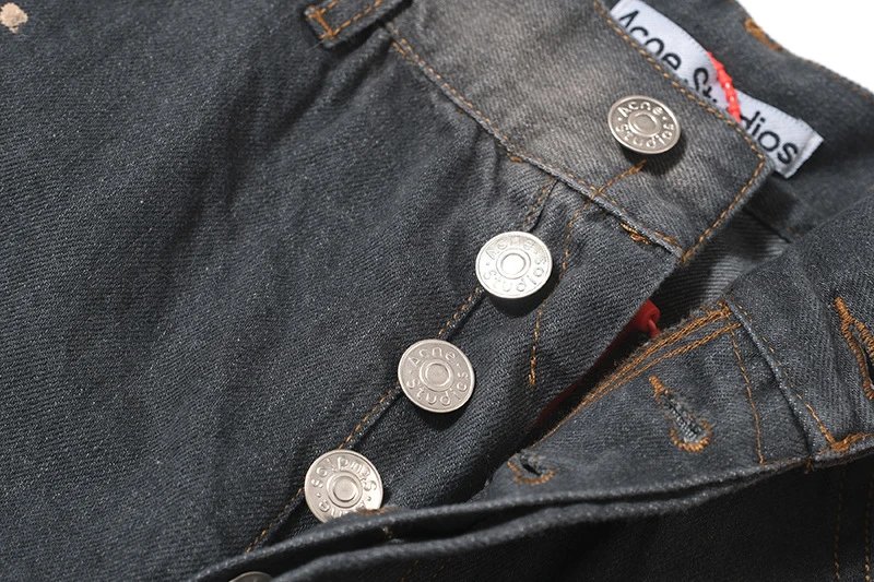 Vintage Washed Denim Jeans Couple Style photo 5