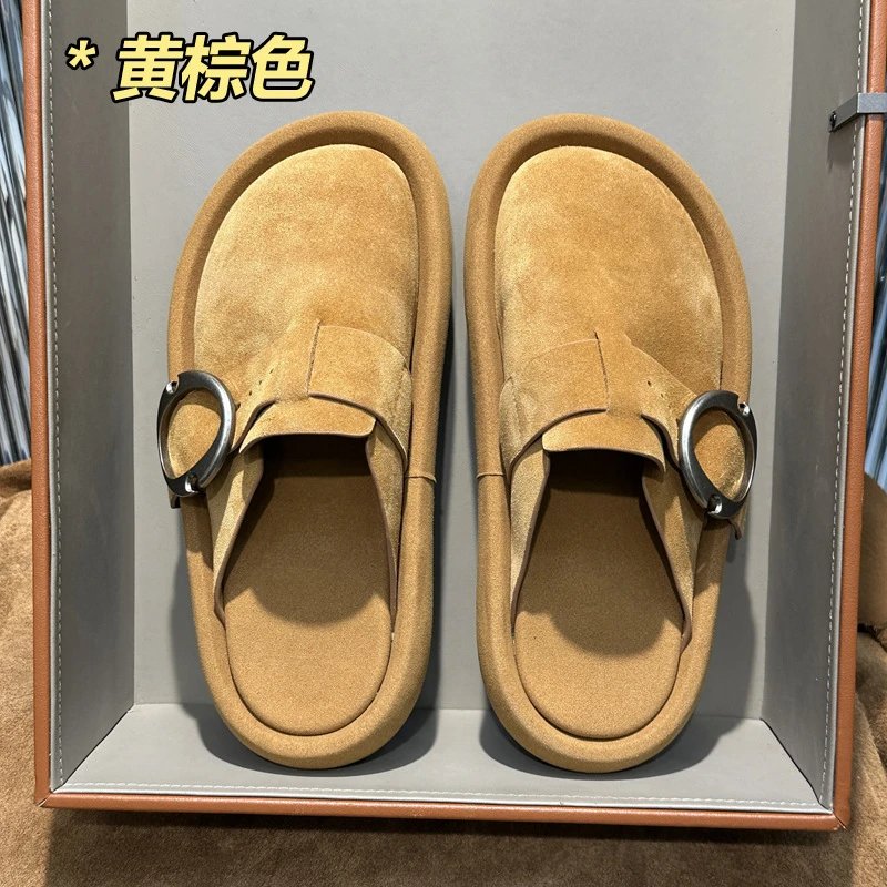Thick-Sole Closed Slide Sandals photo 6