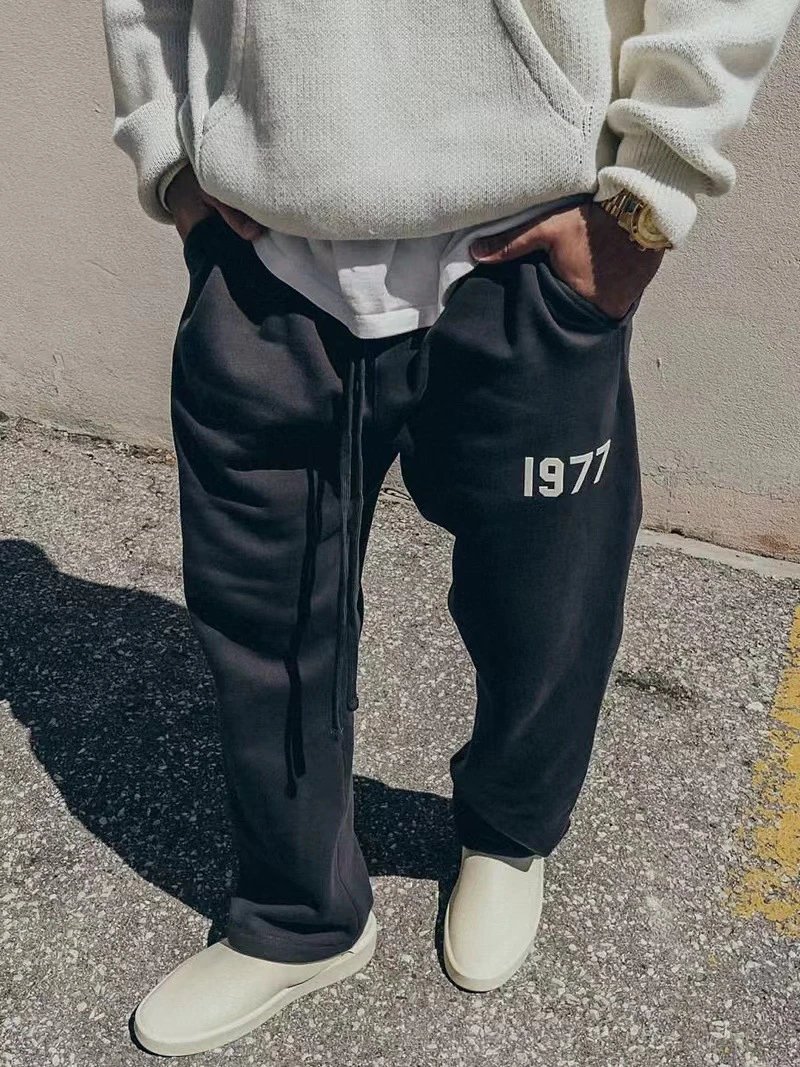 Flocked Sweatpants Couple Set photo 7