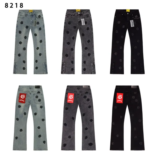 Godspeed Logo-Print Distressed Light Wash Jeans - 4