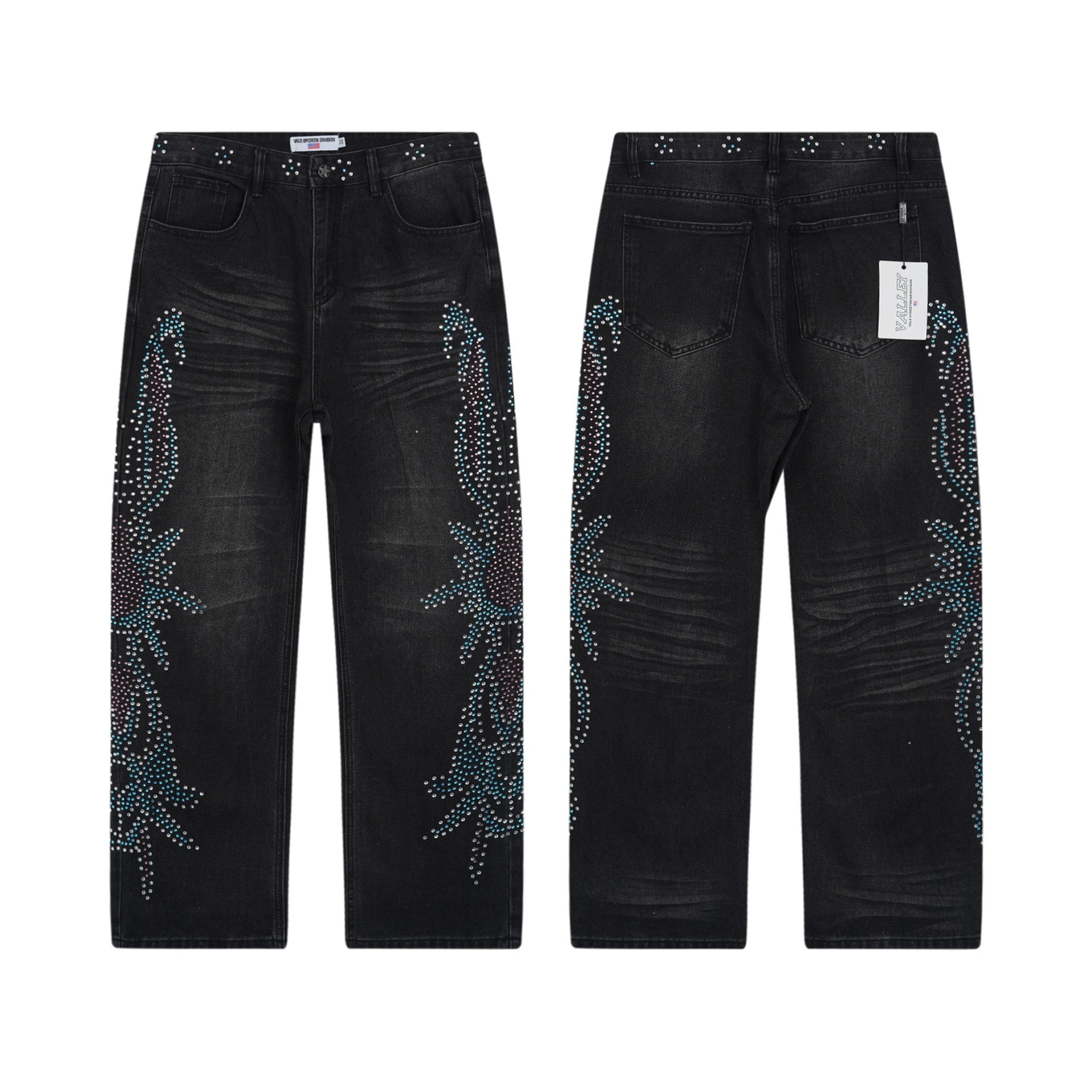 Washed Rhinestone Jeans photo 2