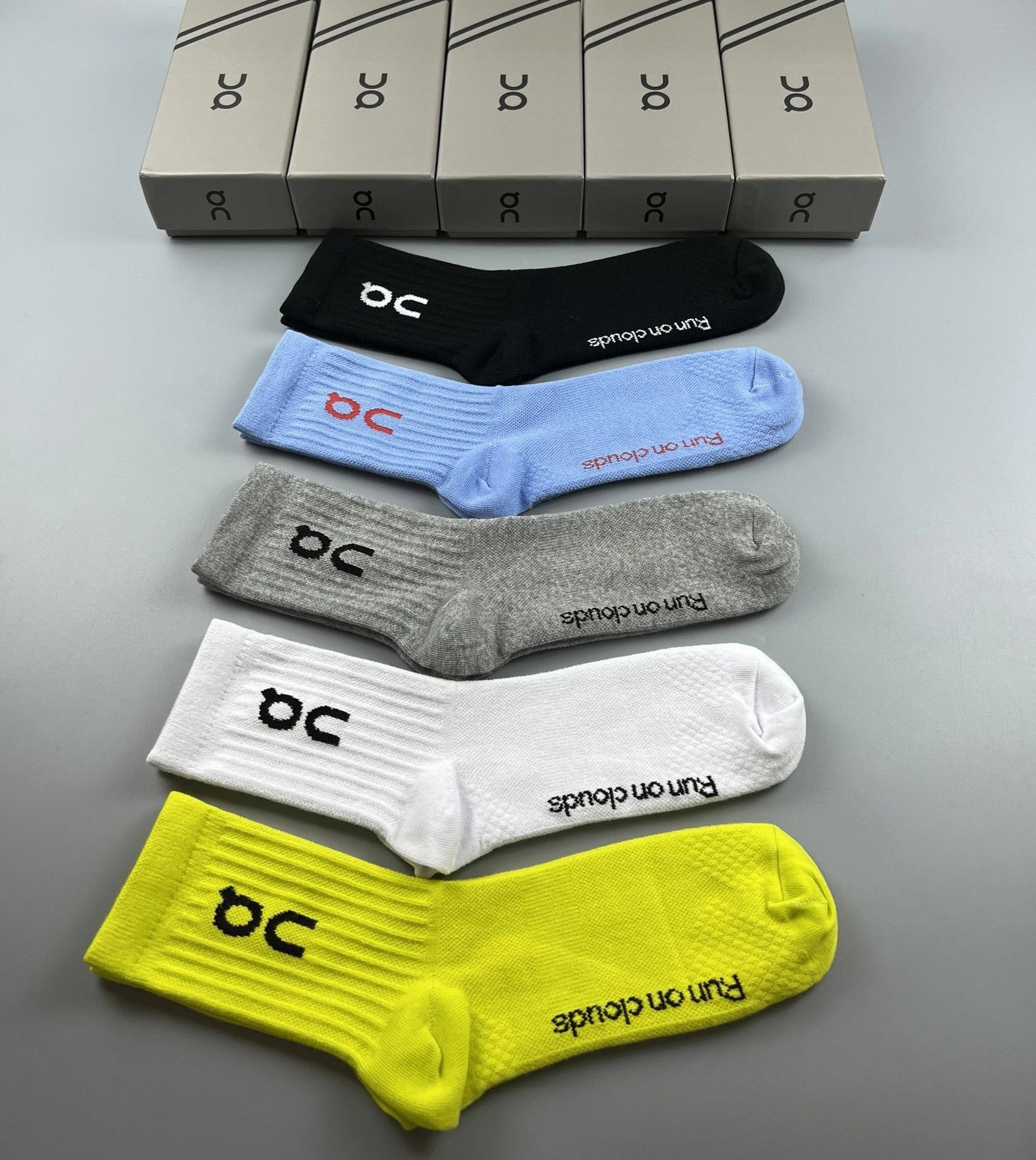 Letter Embroidered Cotton Mid-Calf Socks photo 7